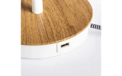 Sovrum|Lampfötter < Rendl Keith Lampfot USB Bok/Vit