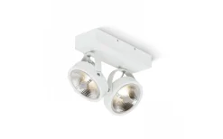 Avlånga Takspotlights|Takspot Med 2 Lampor < Rendl Kelly II Takspotlight Vit LED 2x12W 3000K