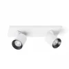 Takspot Med 2 Lampor < Rendl Kenny II Takspotlight 31cm Vit/Svart