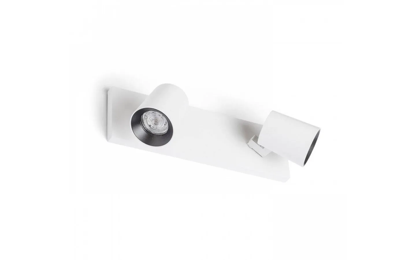 Takspot Med 2 Lampor < Rendl Kenny II Takspotlight 31cm Vit/Svart