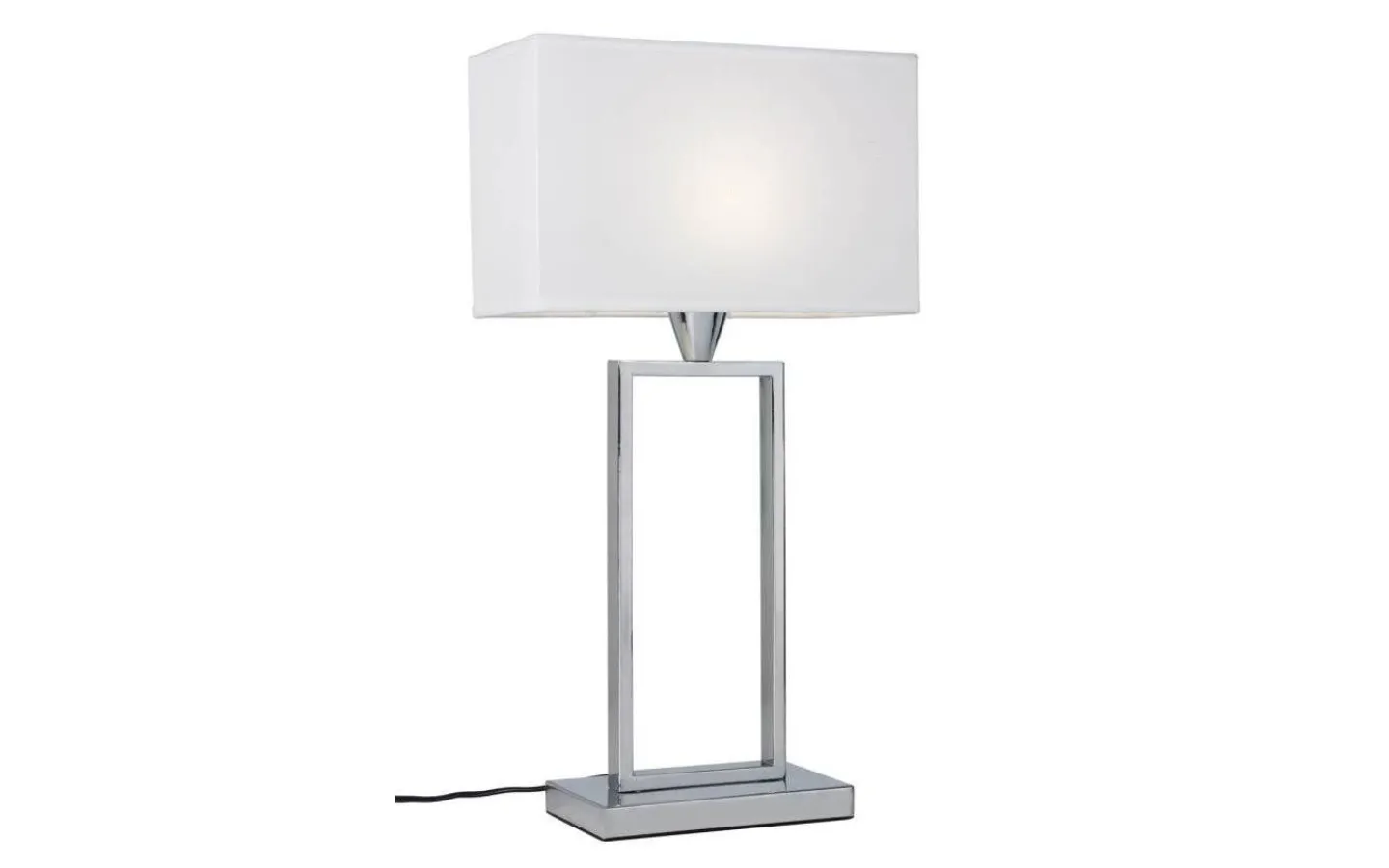 Vardagsrum|Sovrum-Cottex Kensington Bordslampa 51cm Krom/Vit