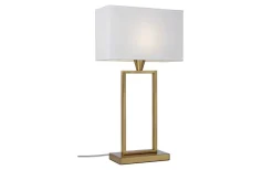 Vardagsrum|Sovrum-Cottex Kensington Bordslampa 51cm Mässing/Vit