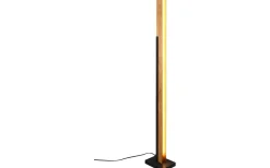 Golvlampor < Trio Lighting Kerala Golvlampa LED matt svart/trä