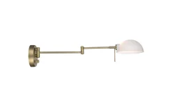 Läslampor-Halo Design Kjøbenhavn Vägglampa Grande Antikmässing/Opal