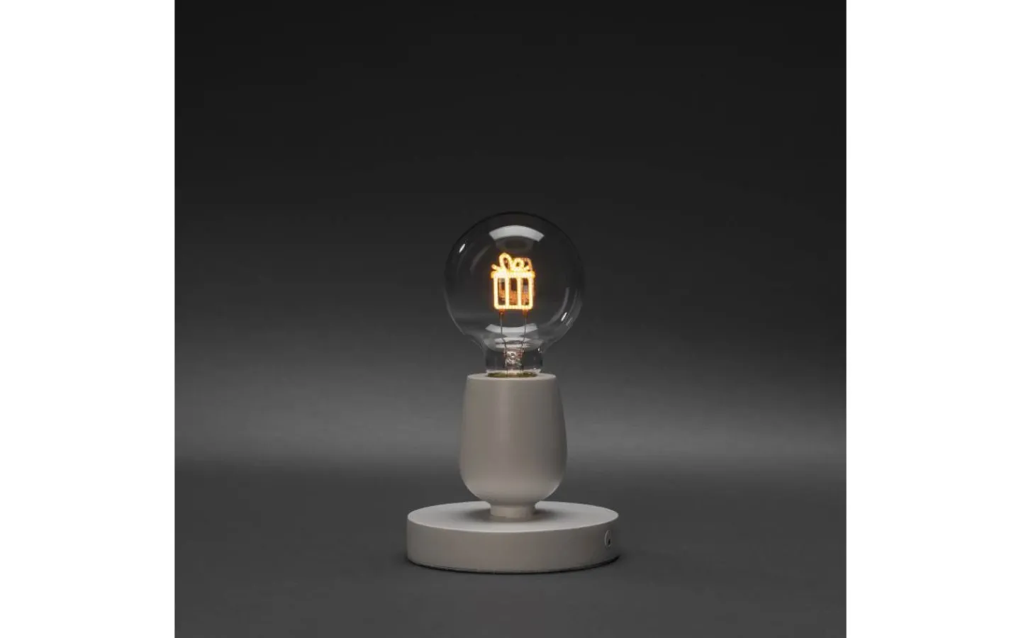 Inomhusdekorationer Batteri|Bordslampor-Konstsmide Klapp Batteridriven Bordslampa LED 19,5cm Vit