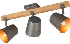 Avlånga Takspotlights|Takspot Med 3 Lampor < Trio Lighting Klock Spotlight 3-delad E14 antik stål