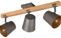 Avlånga Takspotlights|Takspot Med 3 Lampor < Trio Lighting Klock Spotlight 3-delad E14 antik stål