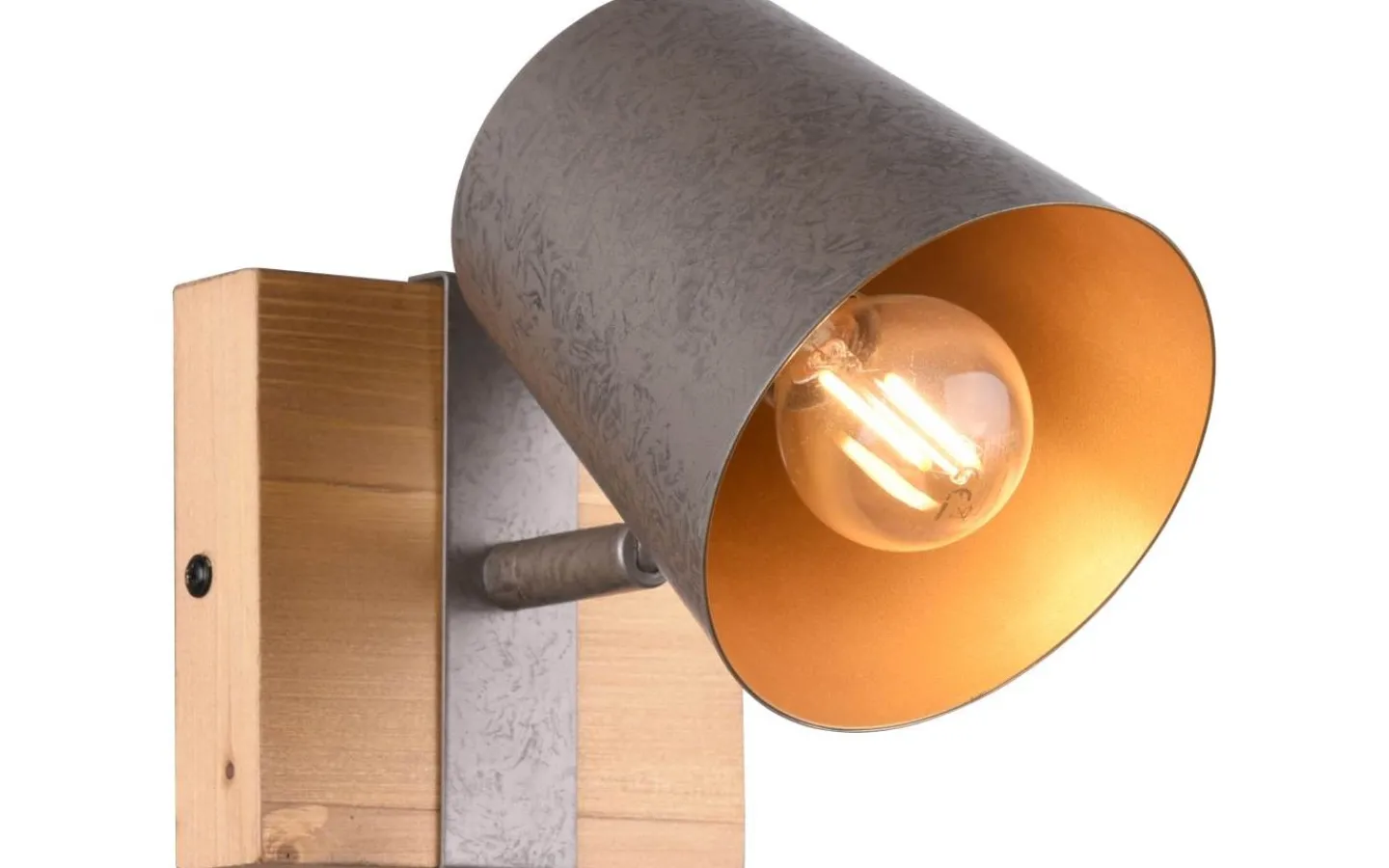 Läslampor < Trio Lighting Klock Spotlight E14 antik stål