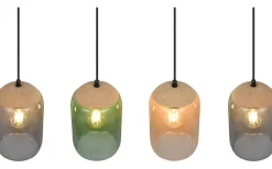 Avlånga Taklampor < Trio Lighting Korkpendel 4-delat E27 flerfärgat