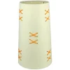Mönstrade Lampskärmar-Oriva Kors Lampskärm Ø16cm Vit/Orange