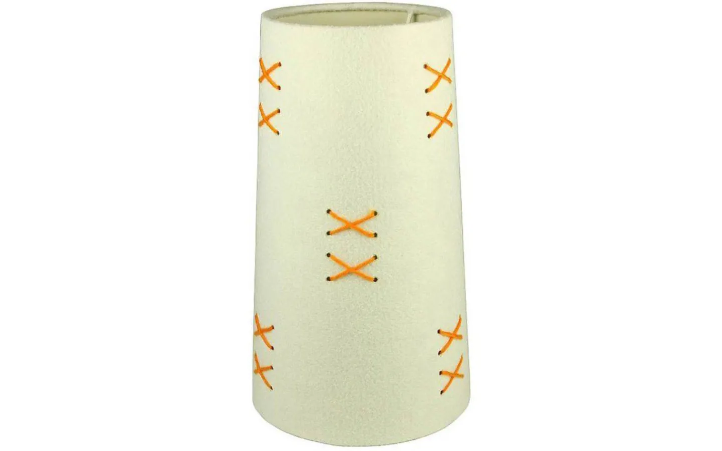 Mönstrade Lampskärmar-Oriva Kors Lampskärm Ø16cm Vit/Orange