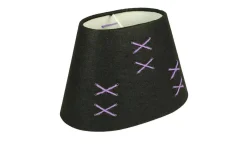 Ovala Lampskärmar < Oriva Kors Lampskärm Oval 22cm Svart/Lila