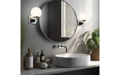 Badrumslampor Vägg-Trio Lighting Kula H2O Vägglampa 1-del E14 krom IP44