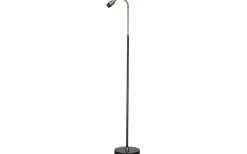 Klassiska Golvlampor|Golvfötter-Hallbergs Kurtan Golvfot 150cm Svart/Oxid
