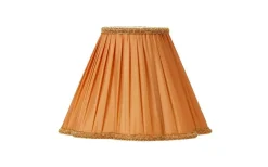 Toppringsskärmar|Plisserade Lampskärmar-ArmaturHantverk Kurtan Toppringskärm Ø25cm Guld
