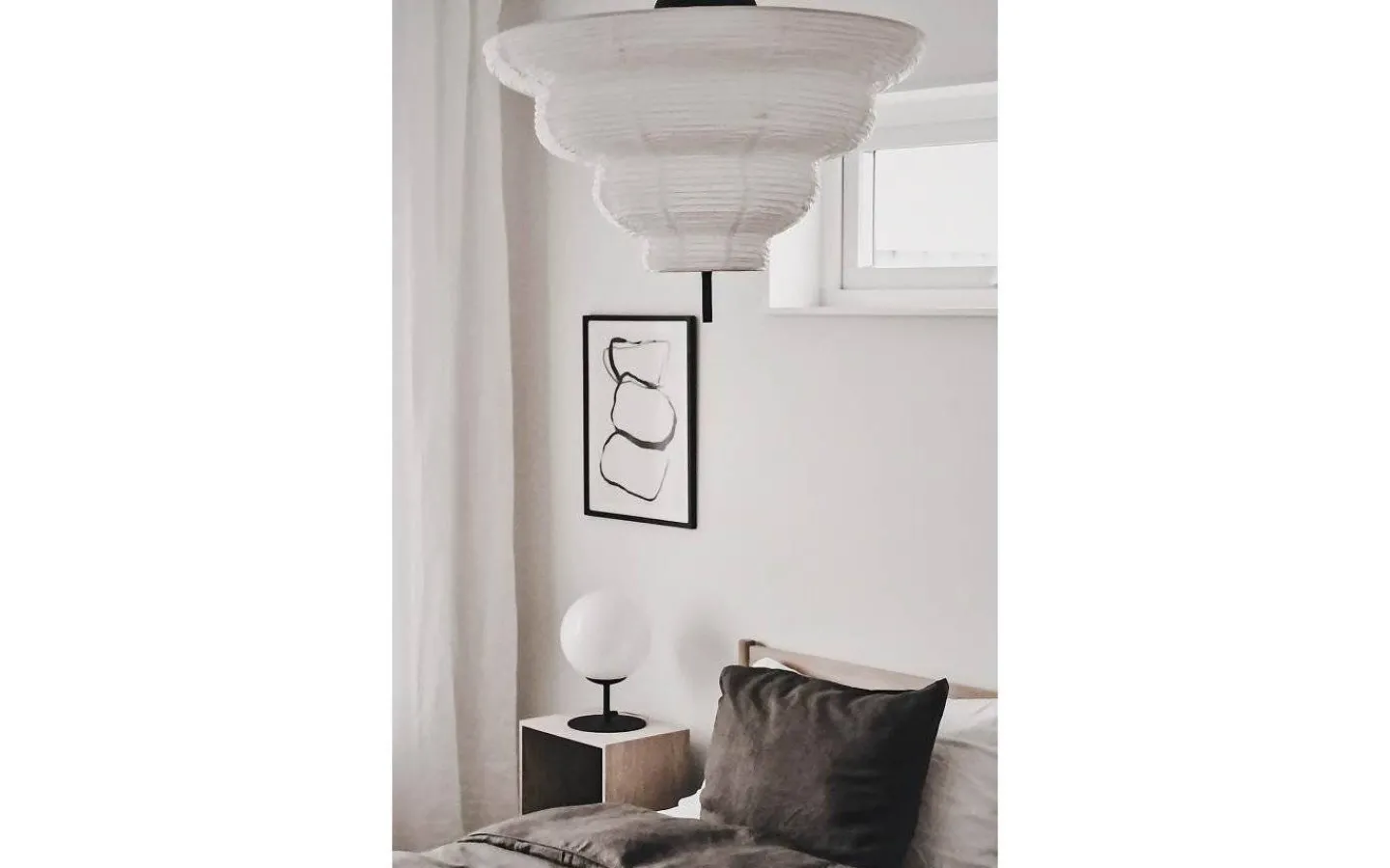 Vardagsrum|Hall & Trappa-Globen Lighting Kyoto Taklampa 60cm E27 Vit