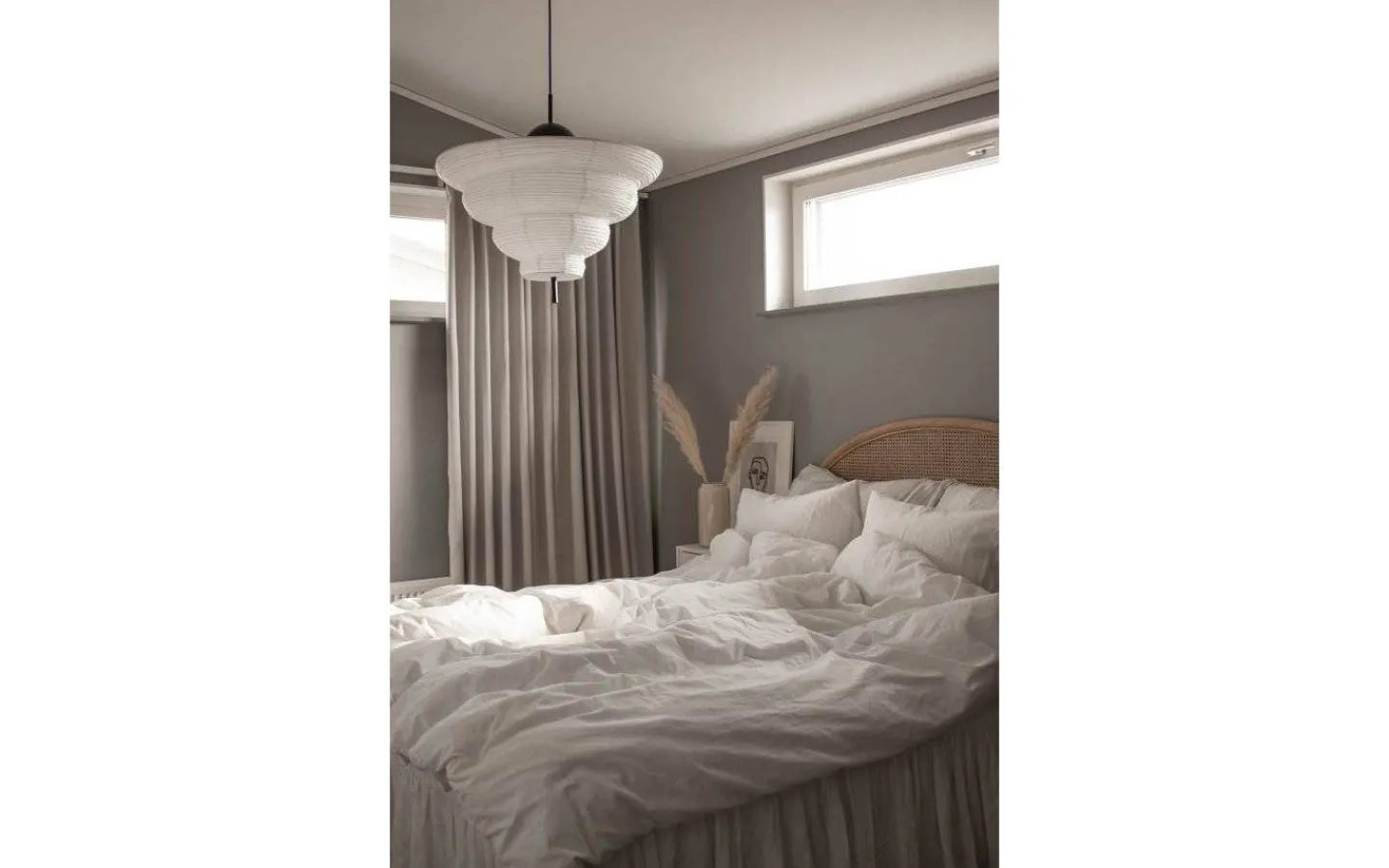 Vardagsrum|Hall & Trappa-Globen Lighting Kyoto Taklampa 60cm E27 Vit