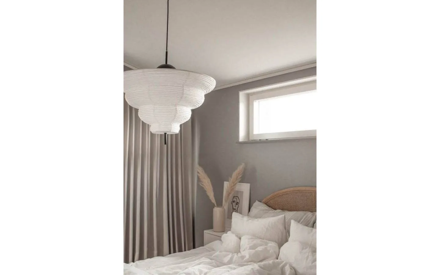 Vardagsrum|Hall & Trappa-Globen Lighting Kyoto Taklampa 60cm E27 Vit