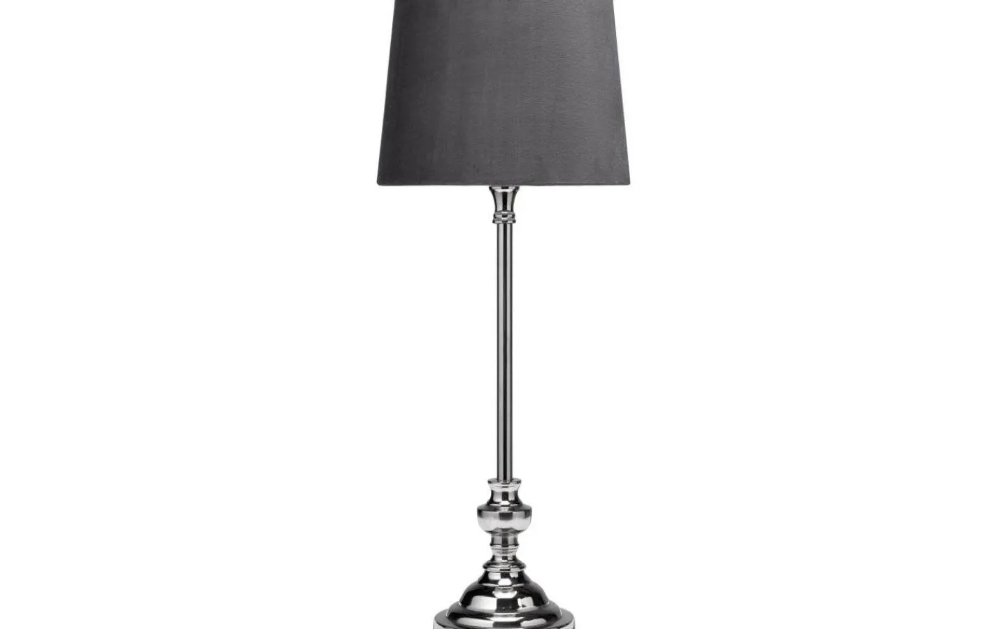 Bordslampor < PR Home Lampfot Andrea Krom 58cm med lampskärm Sofia Grå