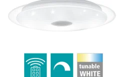Plafonder-Eglo Lanciano Plafond 40cm LED 3000-5000K 24W med Fjärrkontroll Vit