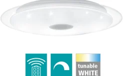 Plafonder-Eglo Lanciano Plafond 56cm LED 3000-5000K 33W med Fjärrkontroll Vit