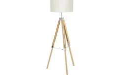 Golvlampor < Eglo Lantada Golvlampa 143cm Natur/Beige