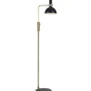 Golvläslampor < Markslojd Larry Golvlampa 146cm Svart/Mässing