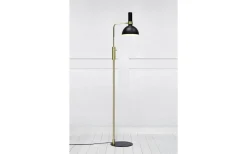 Golvläslampor < Markslojd Larry Golvlampa 146cm Svart/Mässing