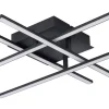Plafonder-Eglo Lasana Plafond 50cm LED 3000K 21W Svart