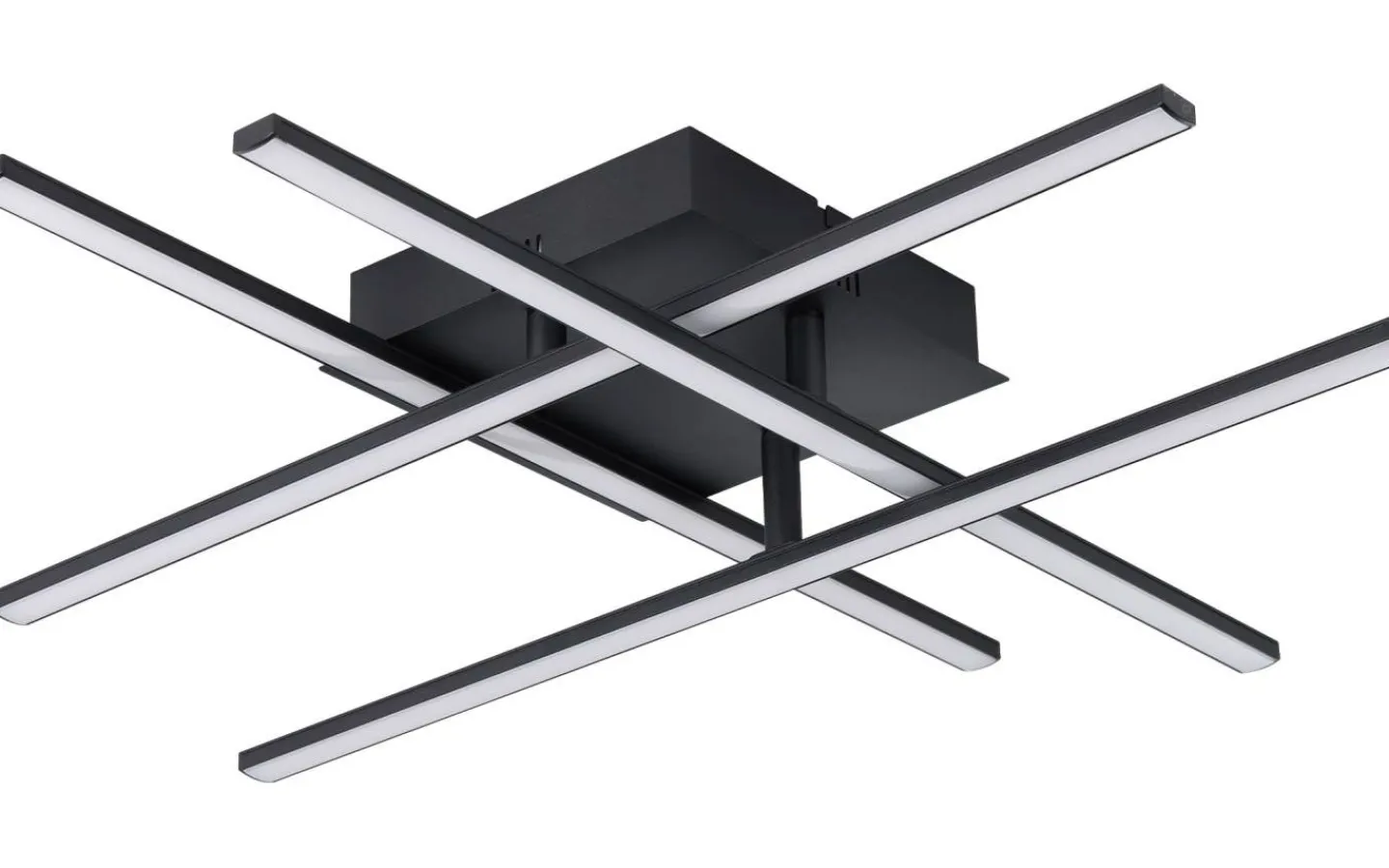 Plafonder-Eglo Lasana Plafond 50cm LED 3000K 21W Svart
