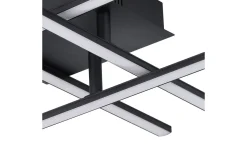 Plafonder-Eglo Lasana Plafond 50cm LED 3000K 21W Svart