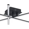 Plafonder-Eglo Lasana Plafond 50cm LED 3000K 10,5W Svart