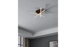 Plafonder-Eglo Lasana Plafond 50cm LED 3000K 10,5W Svart