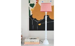 Enfärgade Runda Lampskärmar < Hallbergs Lauren Lampskärm Ø20cm Röd