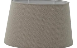 Ovala Lampskärmar-Hallbergs Lauren Oval Lampskärm 20cm Natur