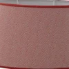 Ovala Lampskärmar-Hallbergs Lauren Oval Lampskärm 30cm Röd