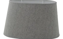 Ovala Lampskärmar-Hallbergs Lauren Oval Lampskärm 20cm Svart