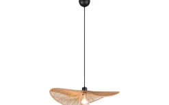 Stora Taklampor Ø50-69 Cm-Reality Laurine Taklampa 58cm E27 brun/pappersgarn