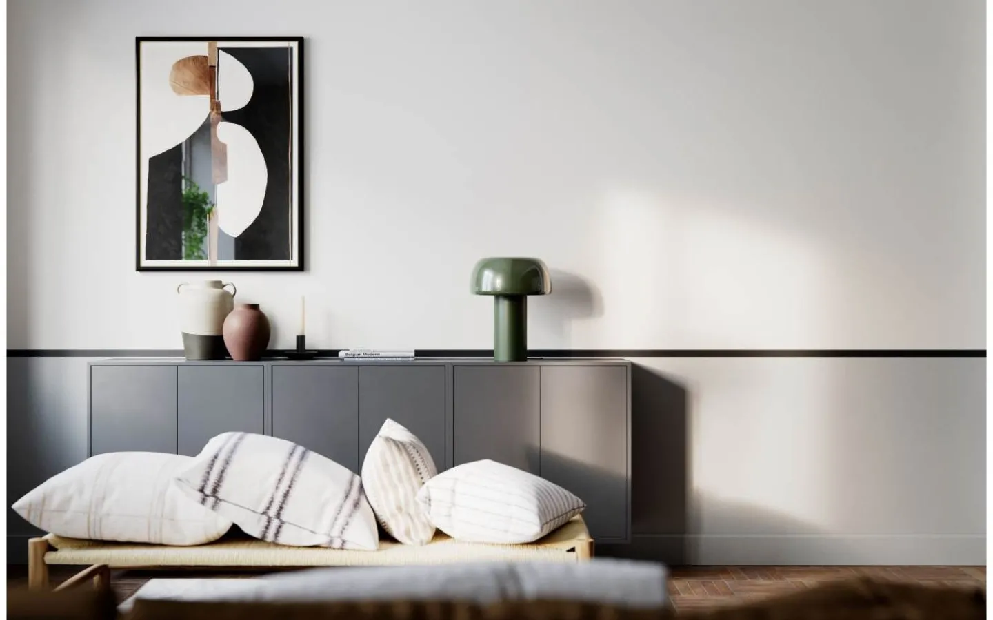 Bordslampor < By Rydens Lean On Me Bordslampa 41cm Mörkgrön