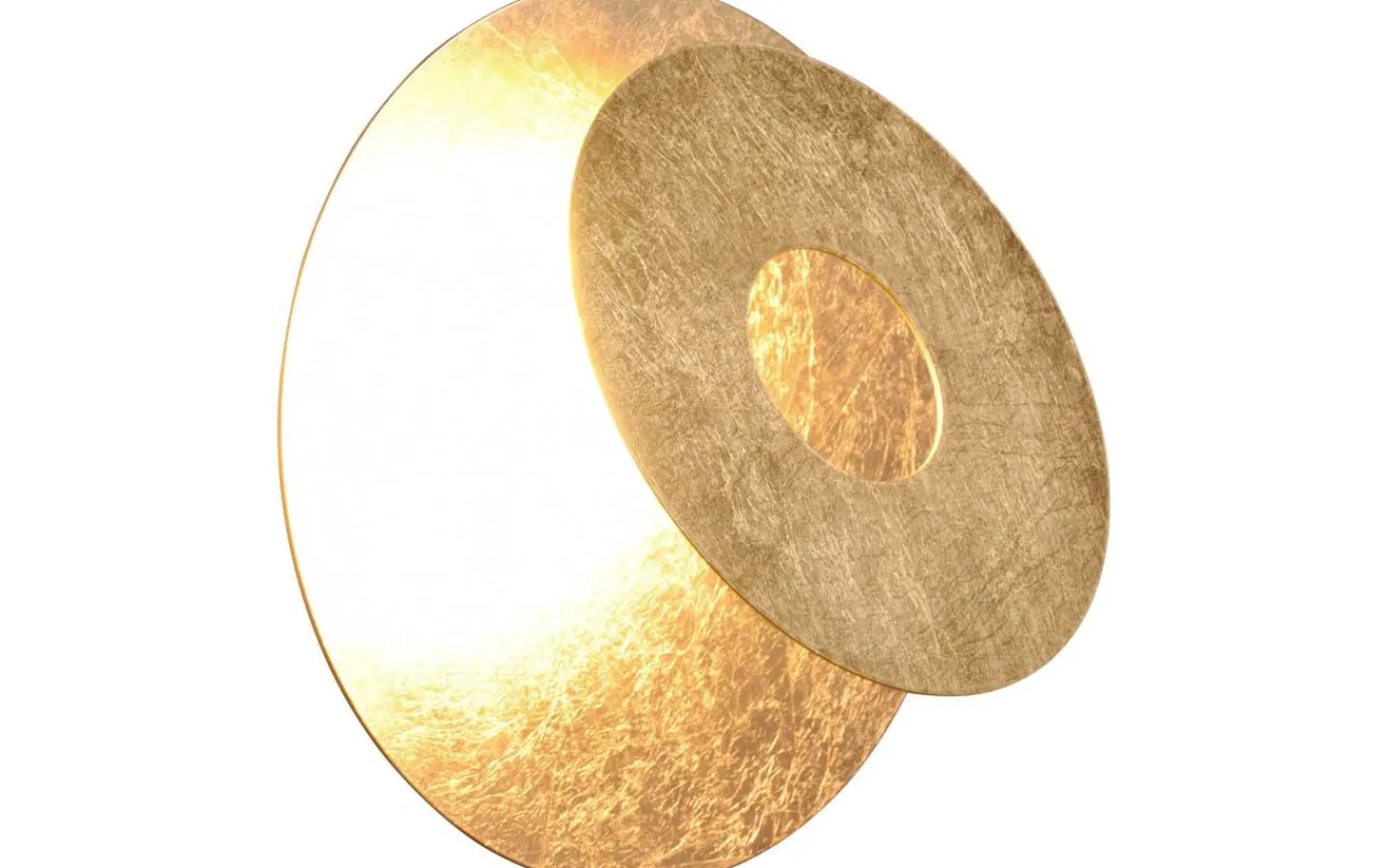 Lampetter-Trio Lighting Leano Vägglampa LED rund guld