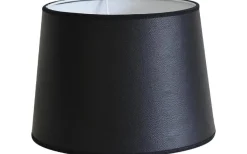 Enfärgade Runda Lampskärmar < Hallbergs Leather Lampskärm Ø27cm Svart