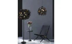 Golvlampor-Reality Leavy Golvlampa 3xE14 mattsvart