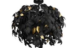 Plafonder-Reality Leavy Plafond 70cm 3xE14 mattsvart