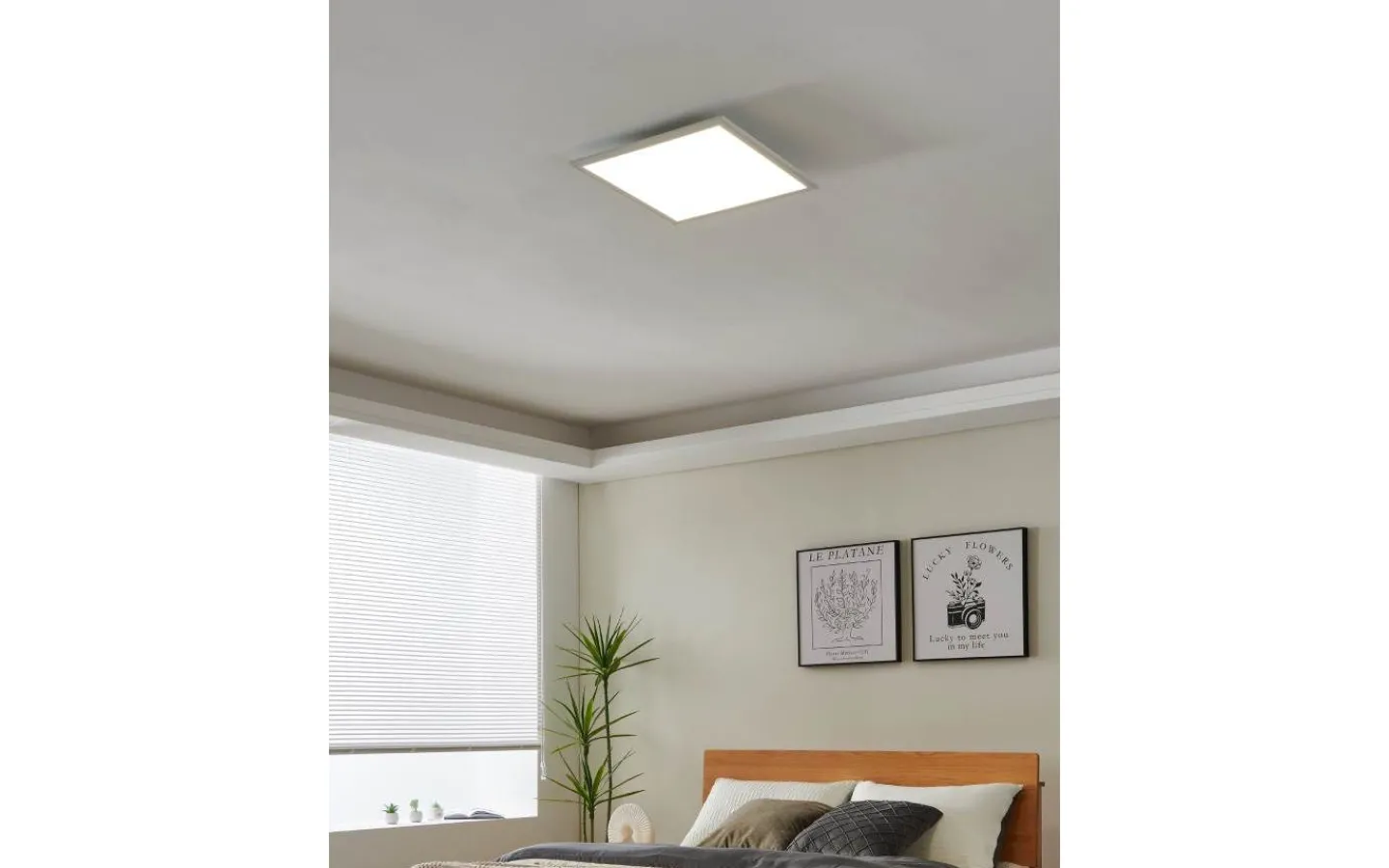 Plafonder-Eglo LED Plafond 45cm LED 4000K 21W Vit