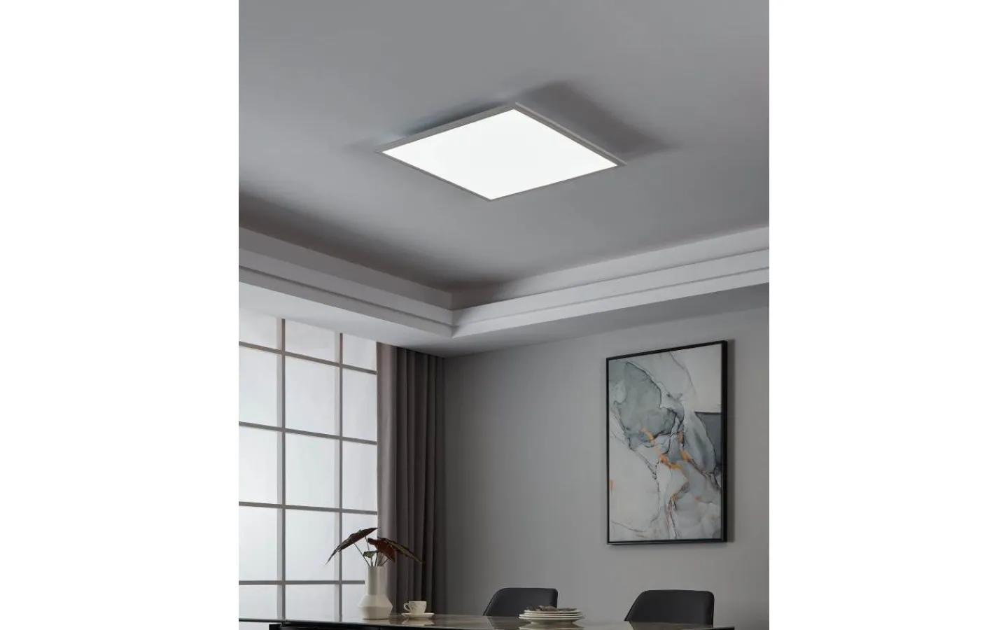 Plafonder-Eglo Led Plafond 59,5cm LED 4000K 33W Vit