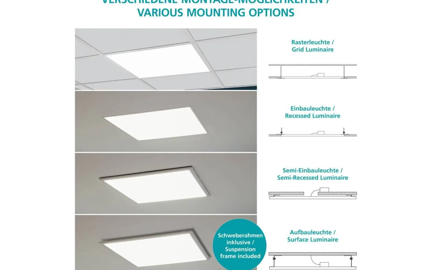 Plafonder-Eglo Led Plafond 59,5cm LED 4000K 33W Vit