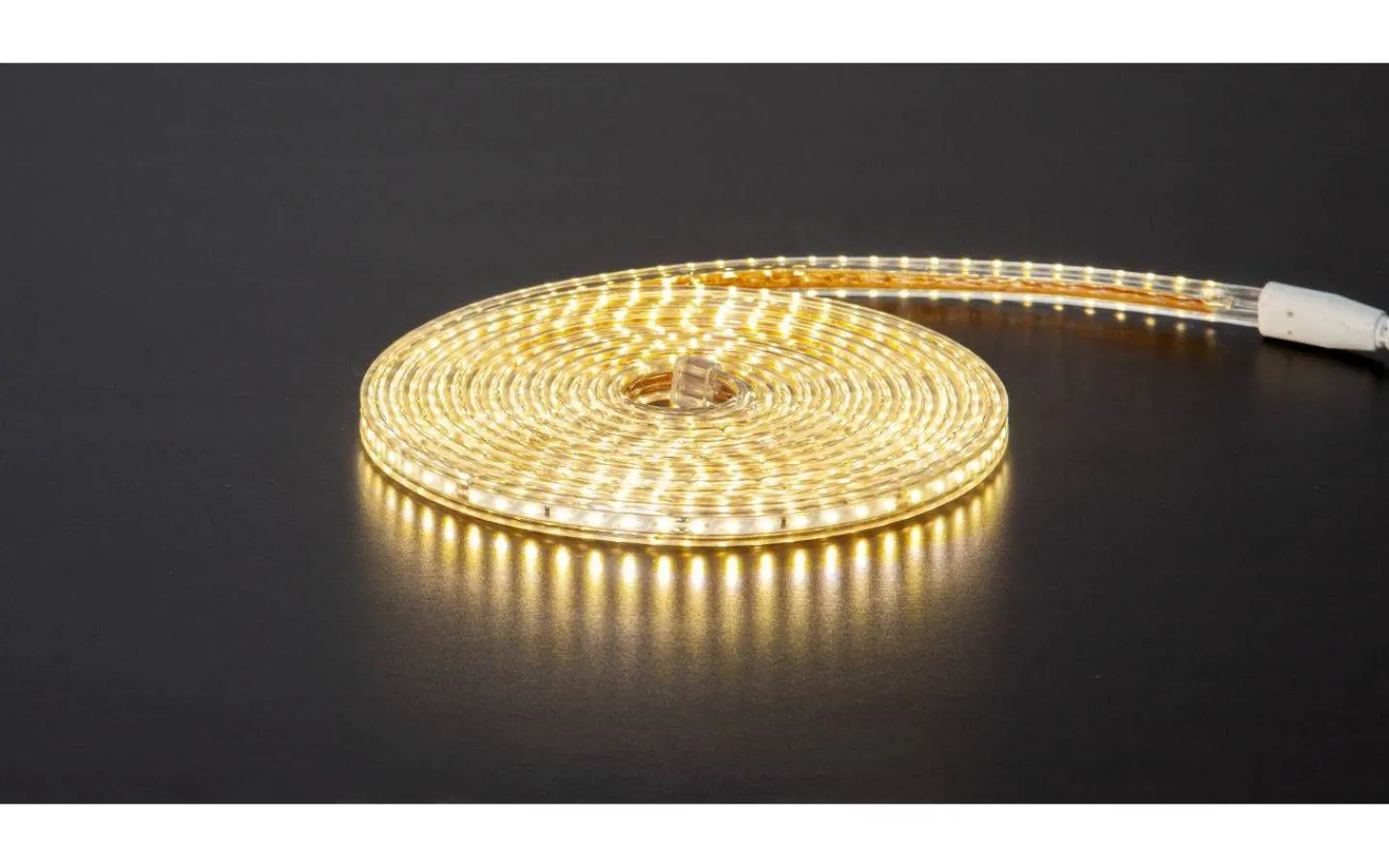 230V Led Slinga|230V Led Slinga-Star Trading LEDstrip Varmvit 8,3W 5m