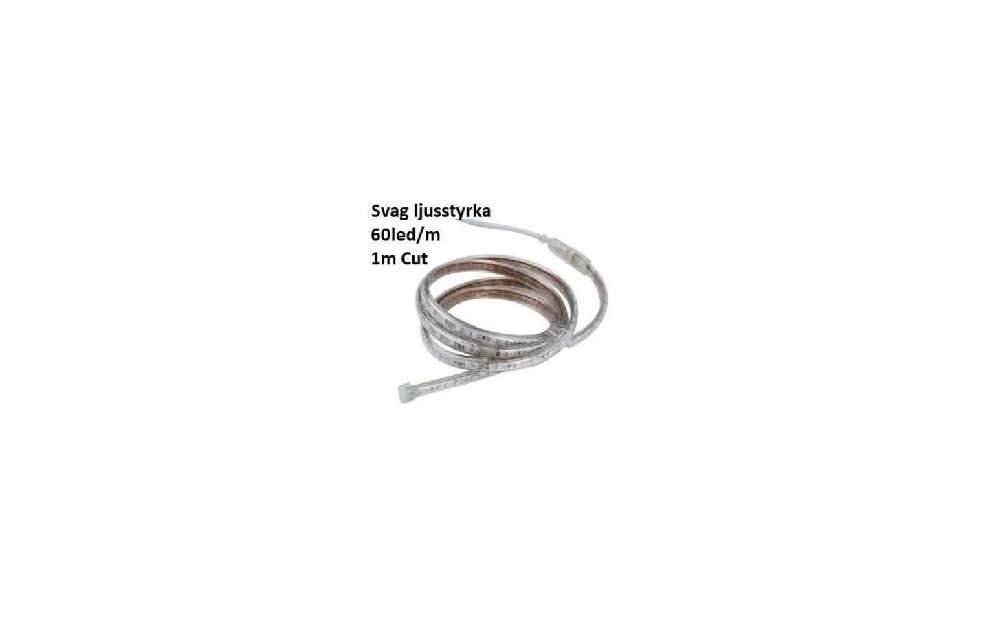 230V Led Slinga|230V Led Slinga < TeraLite LED LEDstrip 230V 2,5W/m 2400K 60led/m 1m Cut Metervara IP44