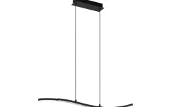 Avlånga Taklampor-Eglo Lejias Takplampa 78cm LED 3000K 21,5W Svart