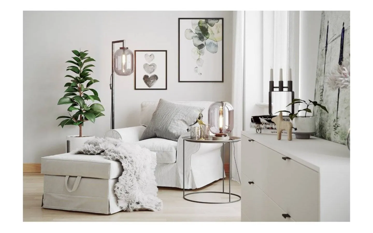 Golvlampor < By Rydens Leola Golvlampa 150cm